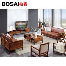 喔喔哒-BOSAI柏赛家具 初遇至品系列 乌金木沙发HK-03