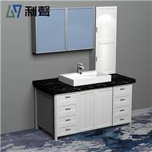 利声 全铝浴室柜F42 3D英国白橡全铝浴室柜